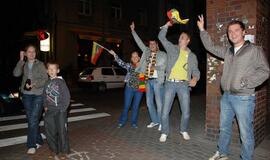 Lietuvos krepšininkai išvedė klaipėdiečius į gatves