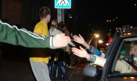 Lietuvos krepšininkai išvedė klaipėdiečius į gatves