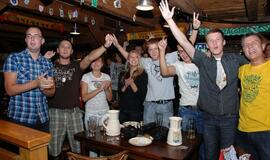 Lietuvos krepšininkai išvedė klaipėdiečius į gatves