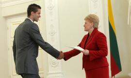 Lietuvos vyrų krepšinio rinktinei - prezidentės padėka