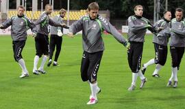 Lietuvos ir Škotijos futbolo rinktinės ruošiasi tarpusavio kovai