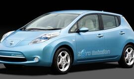 "Nissan Leaf" elektromobilis: gamyba pradėta