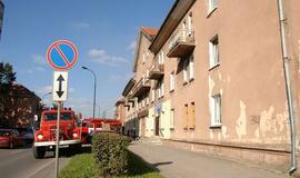 Uostamiesčio Minijos gatvėje - daugiabučio gaisras