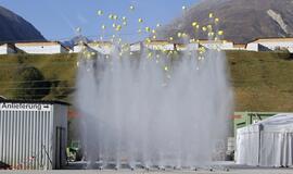 Šveicarijoje baigtas tiesti ilgiausias pasaulyje tunelis