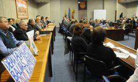 Klaipėdos miesto Tarybos nariai sulaukė protesto