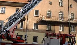 Uostamiesčio Minijos gatvėje - daugiabučio gaisras