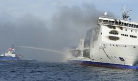 Vokietijoje degė Klaipėdos keltas "LISCO Gloria"