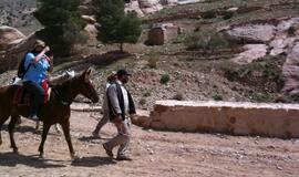 Raudonoji dykumų rožė Petra: stebuklai uolose