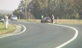 Netoli Kretingalės partrenktas dviratininkas