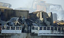 Vokietijoje degė Klaipėdos keltas "LISCO Gloria"