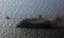 Vokietijoje degė Klaipėdos keltas "LISCO Gloria"