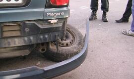 Liepų gatvėje apdaužyti trys automobiliai