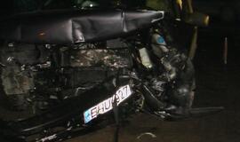 Jauna vairuotoja avariją sukėlė išgąsdinta pėsčiojo