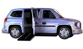 JAV sukurtas invalidų vežimėliuose sėdintiems asmenims skirtas automobilis