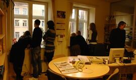 Mitingas prie "Vakarų ekspreso" redakcijos