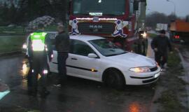 Eismo spūstį Mokyklos gatvėje sukėlusi avarija