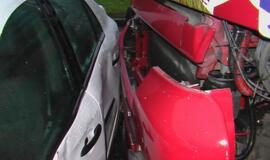 Eismo spūstį Mokyklos gatvėje sukėlusi avarija