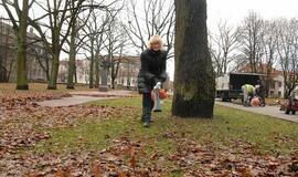 Klaipėdiečiai tvarkė Skulptūrų parką