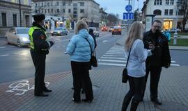 Klaipėdos pėstieji dovanų gavo atšvaitus
