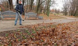 Klaipėdiečiai tvarkė Skulptūrų parką