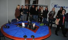 Klaipėdos universiteto studentai lankėsi LRT