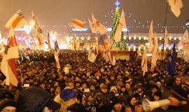 Per Baltarusijos opozicijos akciją Minske sulaikyta apie 600 žmonių