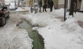 Šilumos tinklų avarija uostamiesčio Turgaus gatvėje