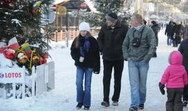 Palangoje - kalėdinių eglių alėja