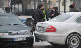 Avarijoje Herkaus Manto gatvėje sužalota moteris