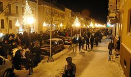 Klaipėdoje įžiebta miesto kalėdinė eglė