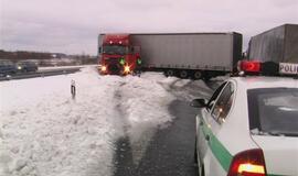 Vilkiko avarija autostradoje netoli Klaipėdos