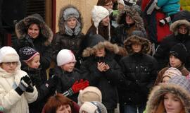 Kretingalėje papuošta kalėdinė eglė