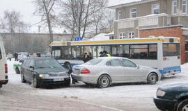 Avarijoje Herkaus Manto gatvėje sužalota moteris