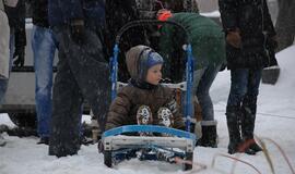 Pirmąją Kalėdų dieną Teatro aikštėje