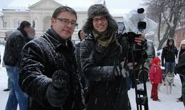 Pirmąją Kalėdų dieną Teatro aikštėje