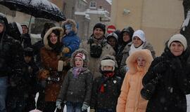 Pirmąją Kalėdų dieną Teatro aikštėje
