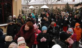 Kretingalėje papuošta kalėdinė eglė