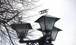 Klaipėdos senamiestis. Sniegas ir varvekliai