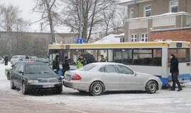 Avarijoje Herkaus Manto gatvėje sužalota moteris