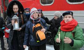 Į Klaipėdą atkeliavo Betliejaus ugnis