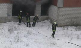 Gaisras apleistame pastate I. Simonaitytės gatvėje