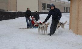 Pirmąją Kalėdų dieną Teatro aikštėje