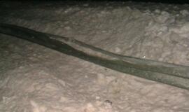 Naktį autostradoje į avariją pateko vilkikas