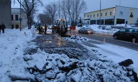 Pilies gatvėje įvyko vandentiekio avarija