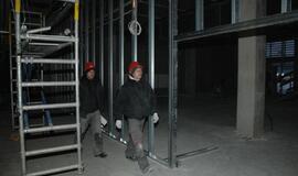 Vaizdai iš statomos Klaipėdos arenos vidaus