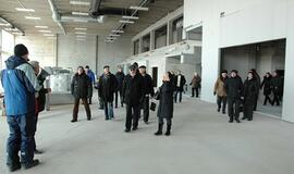 Klaipėdiečių ekskursija po statomą areną