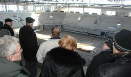 Klaipėdiečių ekskursija po statomą areną