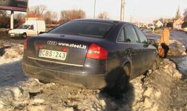 Avarija Minijos gatvės ir Baltijos prospekto sankryžoje