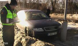 Avarija Minijos gatvės ir Baltijos prospekto sankryžoje