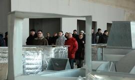 Klaipėdiečių ekskursija po statomą areną